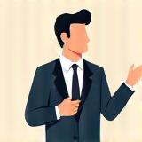 Professional looking individual speaking, representing expertise.